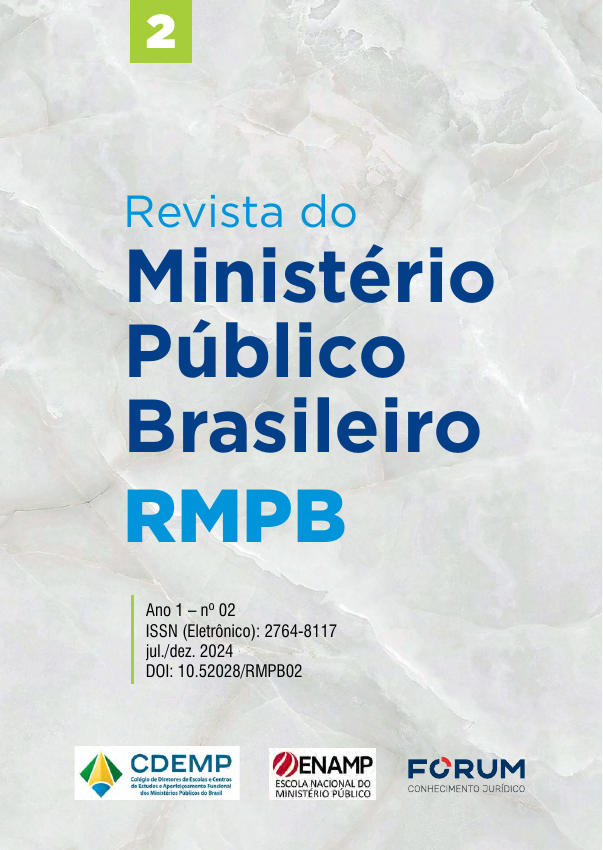 Capa da Revista do Ministério Público Brasileiro, número 02